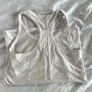 Lululemon white tank